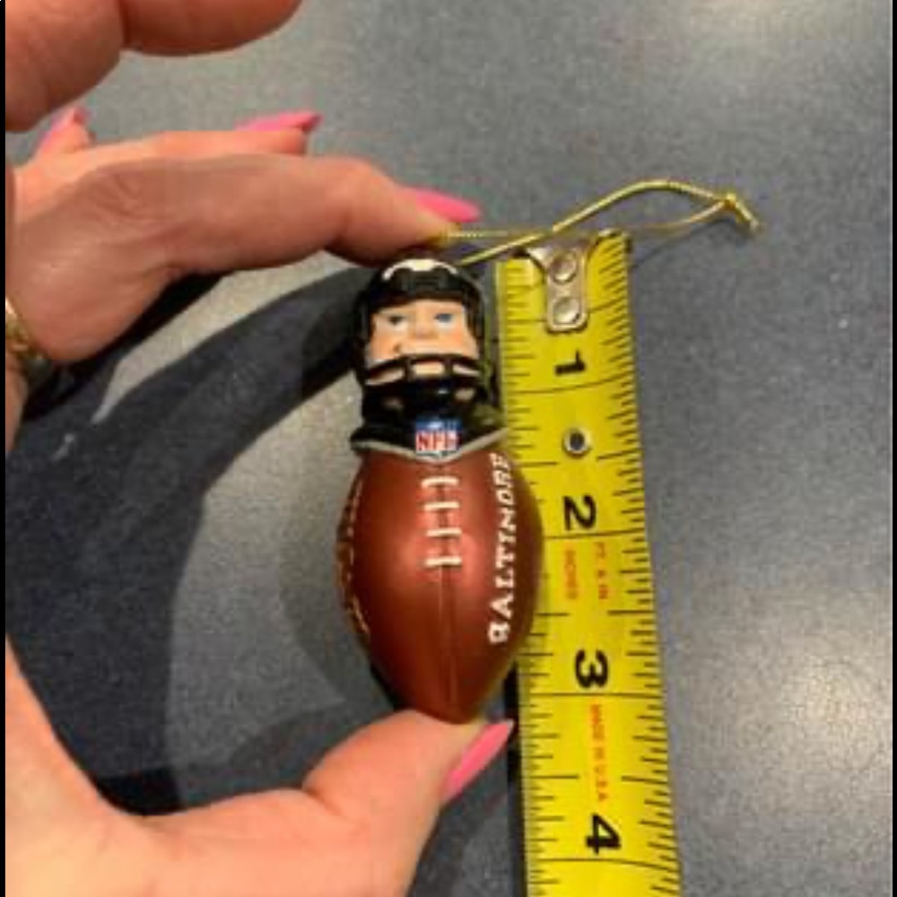 Baltimore Ravens Lil' Football Player Ornament 3”